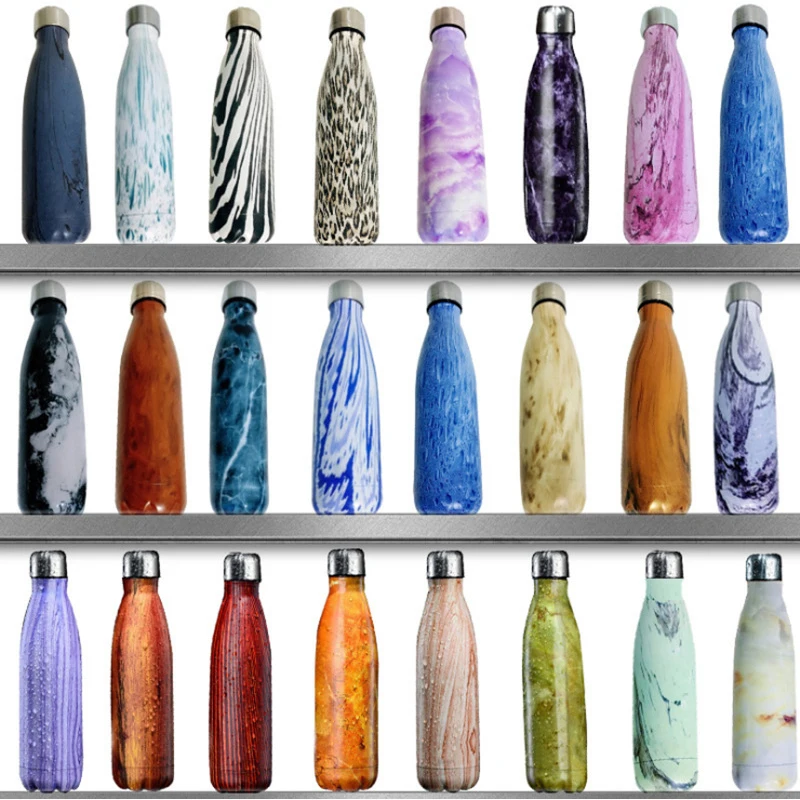 

500ml Double-Wall Stainless Steel Thermos Vacuum Insulated Cola Cup Bottle Water Bottle Outdoor Travel Drinkware Gym Sport Flask