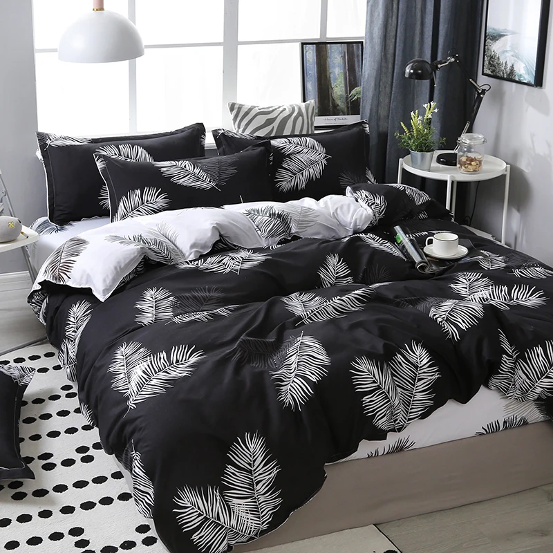 

SJ 3/4pcs/Set Cartoon Animals Deer Cotton Kids Comforter Bedding Set Bed Linen Linings Duvet Cover Set Home Textile