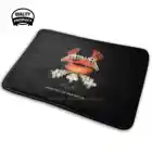 Двухсторонний мягкий домашний Противоскользящий коврик для всей семьи, ковер, черный металлический музыкальный ковер с металлическим сердечником, альбом S Th Forever, популярный Рождественский