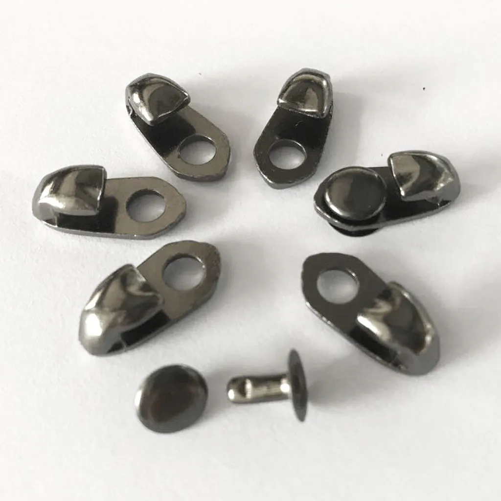 

40pcs Boot Lace Hooks Lace Fittings With Rivets For Most Brand Hiking Shoes