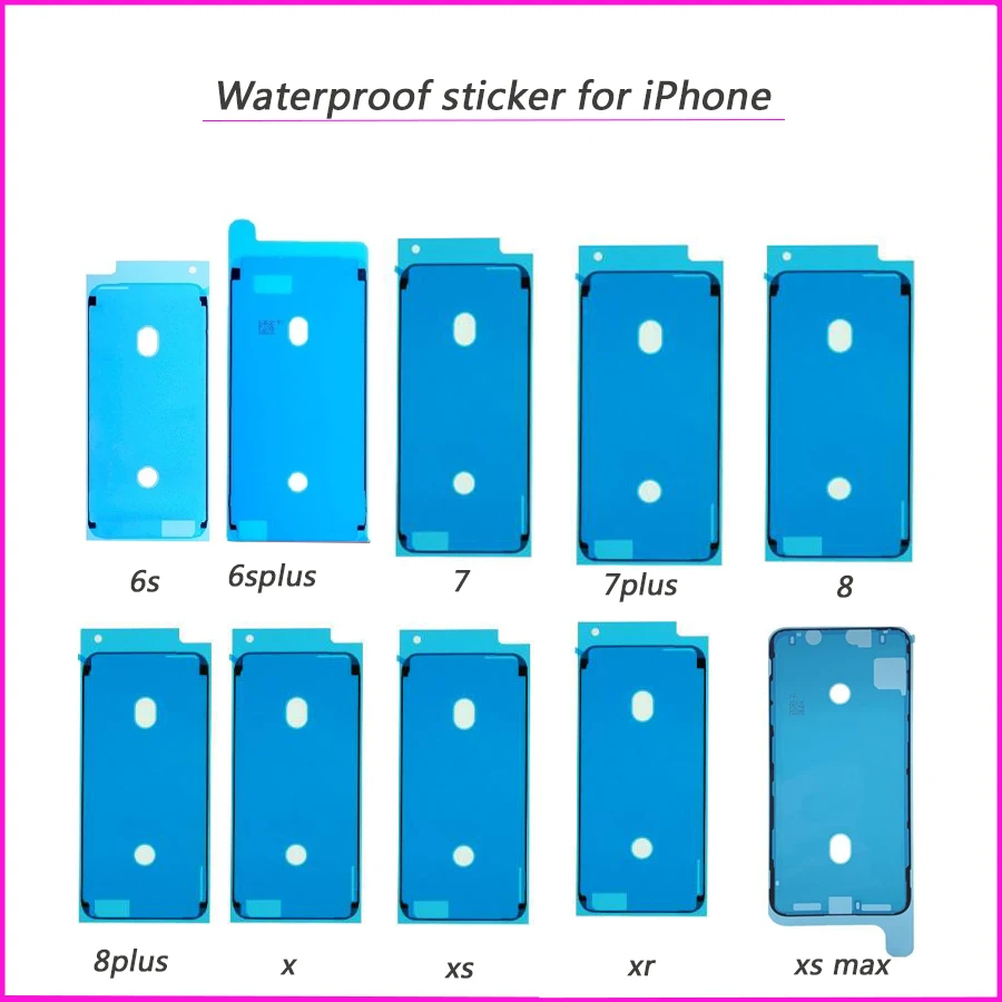 Клейкие клеевые наклейки для iPhone 6S 6sp 7 8 Plus X XR XS Max LCD сенсорный экран рамка