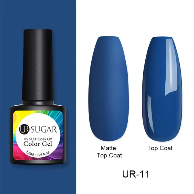 morandi11 Ur Sugar 7,5 мл матовый цветной УФ-гель для ногтей чистый лак для ногтей матовое верхнее покрытие замачиваемый Гель-лак для дизайна ногтей маникюрный лак основа сделай сам - Цвет: morandi11