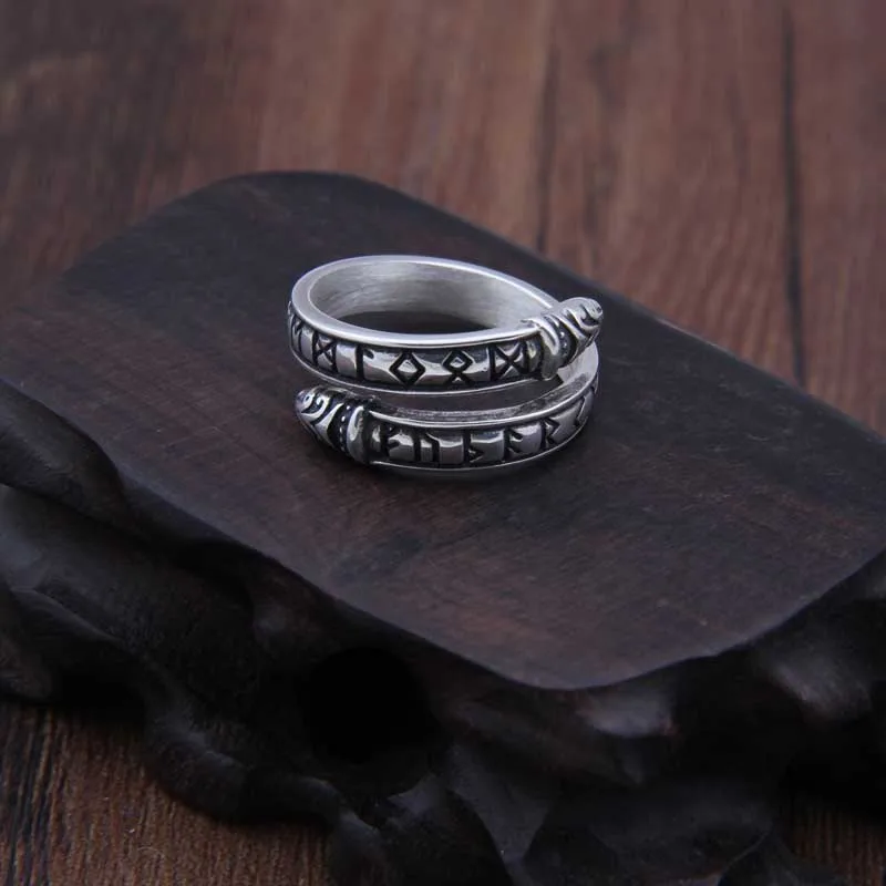 Титановые Руны из нержавеющей стали 316L регулируемые для мужчин подарок |