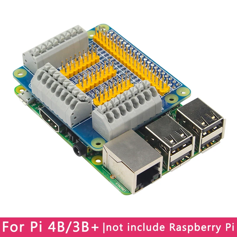 Raspberry Pi GPIO Плата расширения, модуль для робота автомобиля DIY тест Совместимость для Raspberry Pi 4 Модель B/3B+/3B