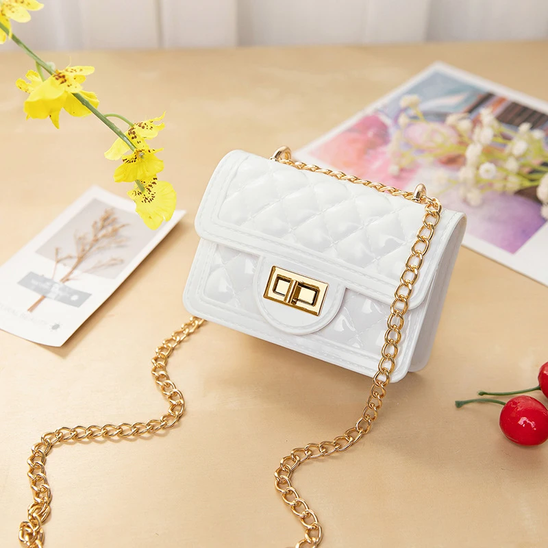 2021 Single Shoulder Bag Lock Handbag Kids Mini Pearl Chain Bags Ladies Purses And Handbags For Women Crossbody Bag Little Girl