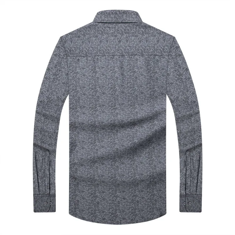 Рубашка 8XL 7XL мужская Геометрическая Повседневная брендовая одежда мужские