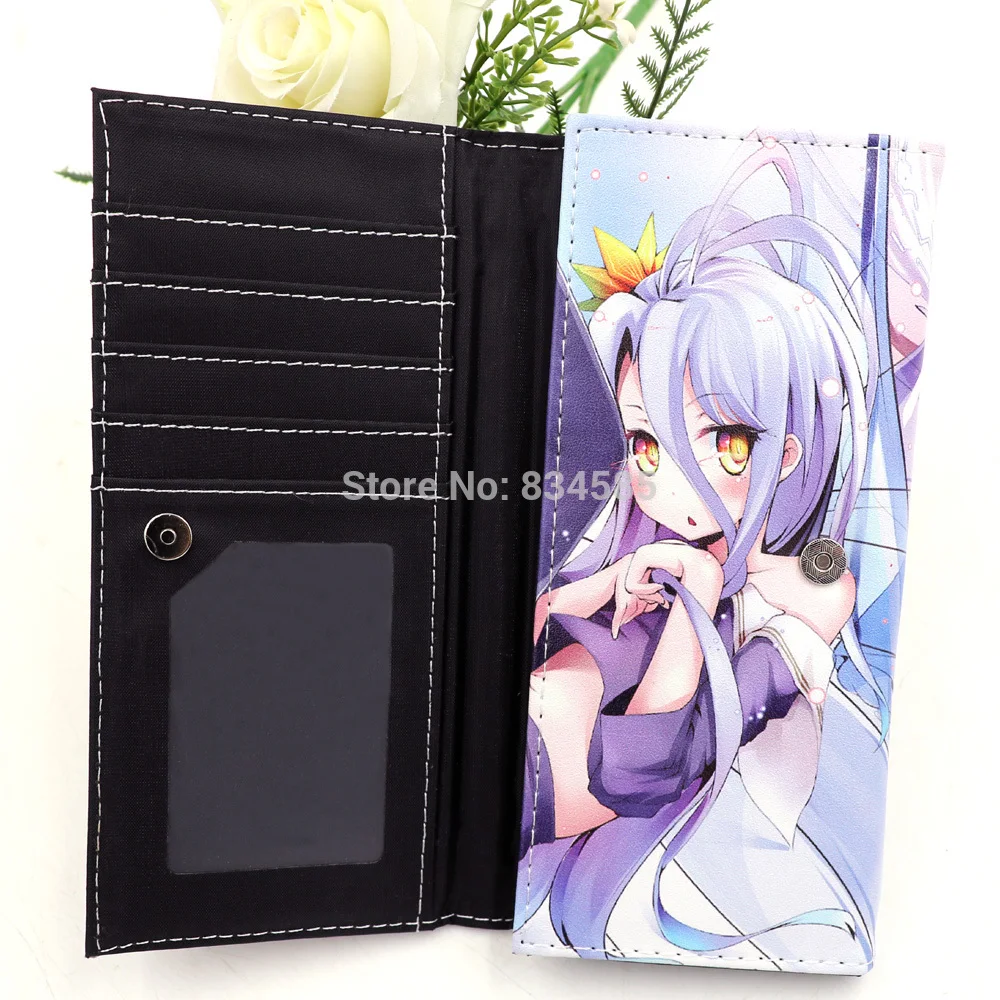Нет игры нет жизни аниме синтетические кожаный кошелек сора и Сиро мультфильм