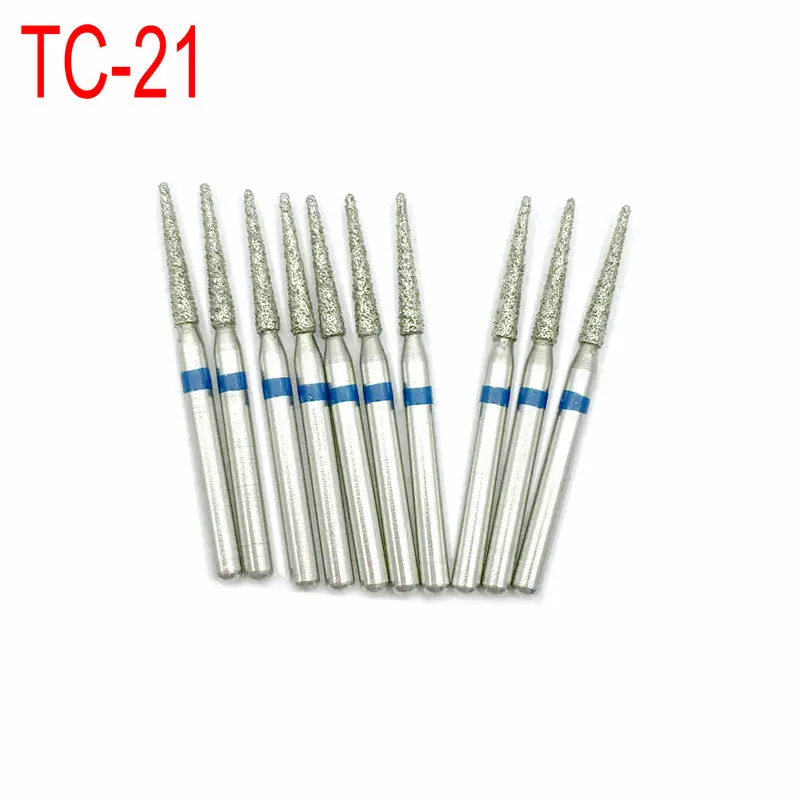 100 шт./10 коробок зубные Алмазные Боры Серии TC FG высокоскоростные боры для