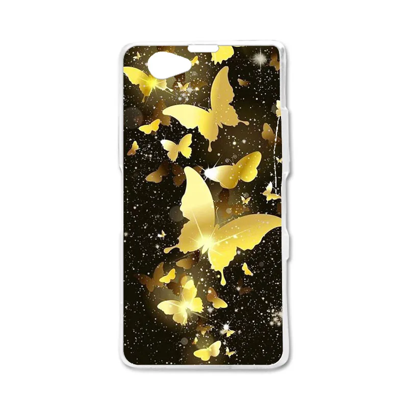 ТПУ чехол s для sony Z1 Mini чехол с рисунком мягкий силиконовый чехол для sony Xperia Z1 Compact D5503 Z1 Mini M51W 4,3 дюймов Чехол