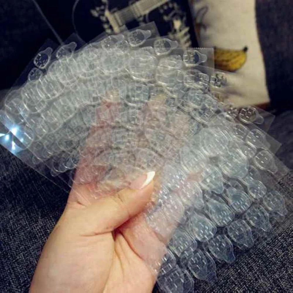 Двухсторонняя клейкая лента для дизайна ногтей вкладки прозрачный Маникюр