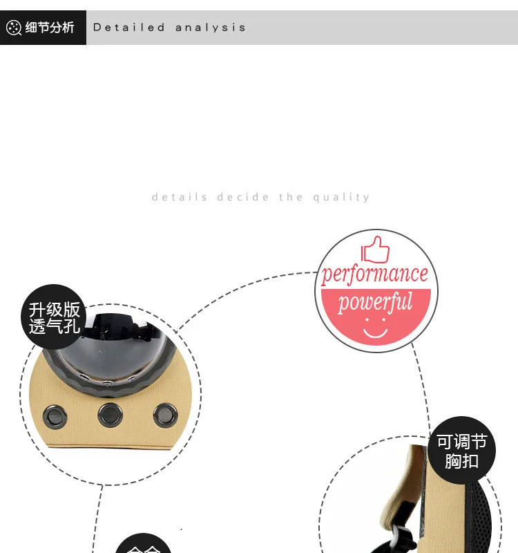 

Large-Capacity Outing Carrying Bag Space Capsule Pet Backpack Cat Cage Double Shoulder Transparent Cat School Bag