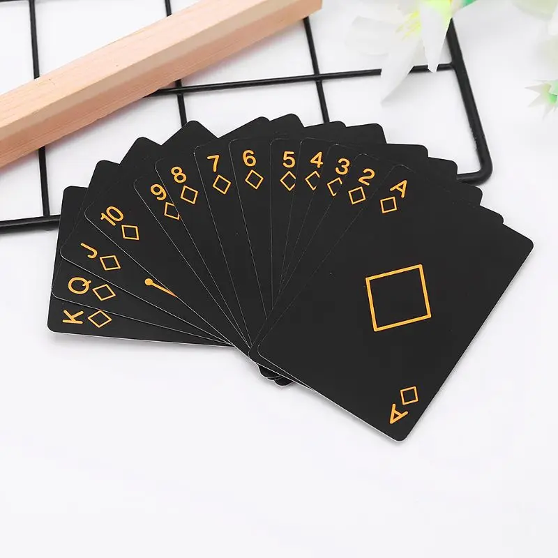 

Hot Black Luminous Poker Card Bar Party KTV Fluorescent Playing Cards Night Game