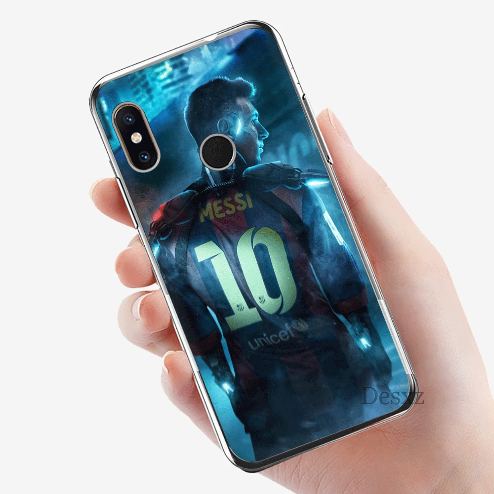 H5 Мобильный чехол для телефона для Xiaomi Redmi Note 4 4X3, 5, 6, 7 Pro 5A твёрдая обложка защиты Футбол Лионель Leo 10 - Цвет: H5