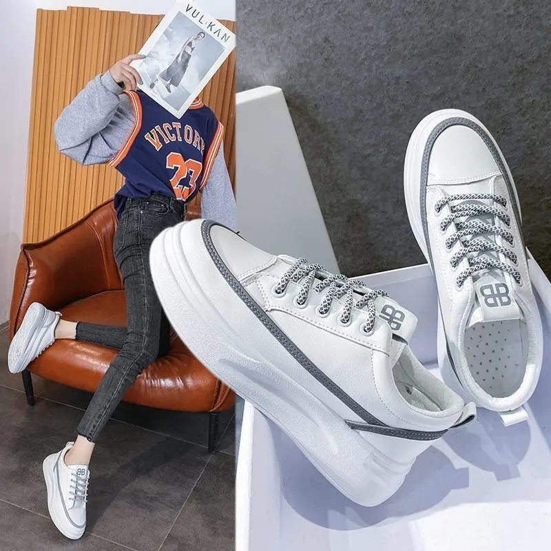 

Sneakers New Women's Casual Sports Single Shoes with Soft Heel and Comfortable Outdoor Single Shoes
