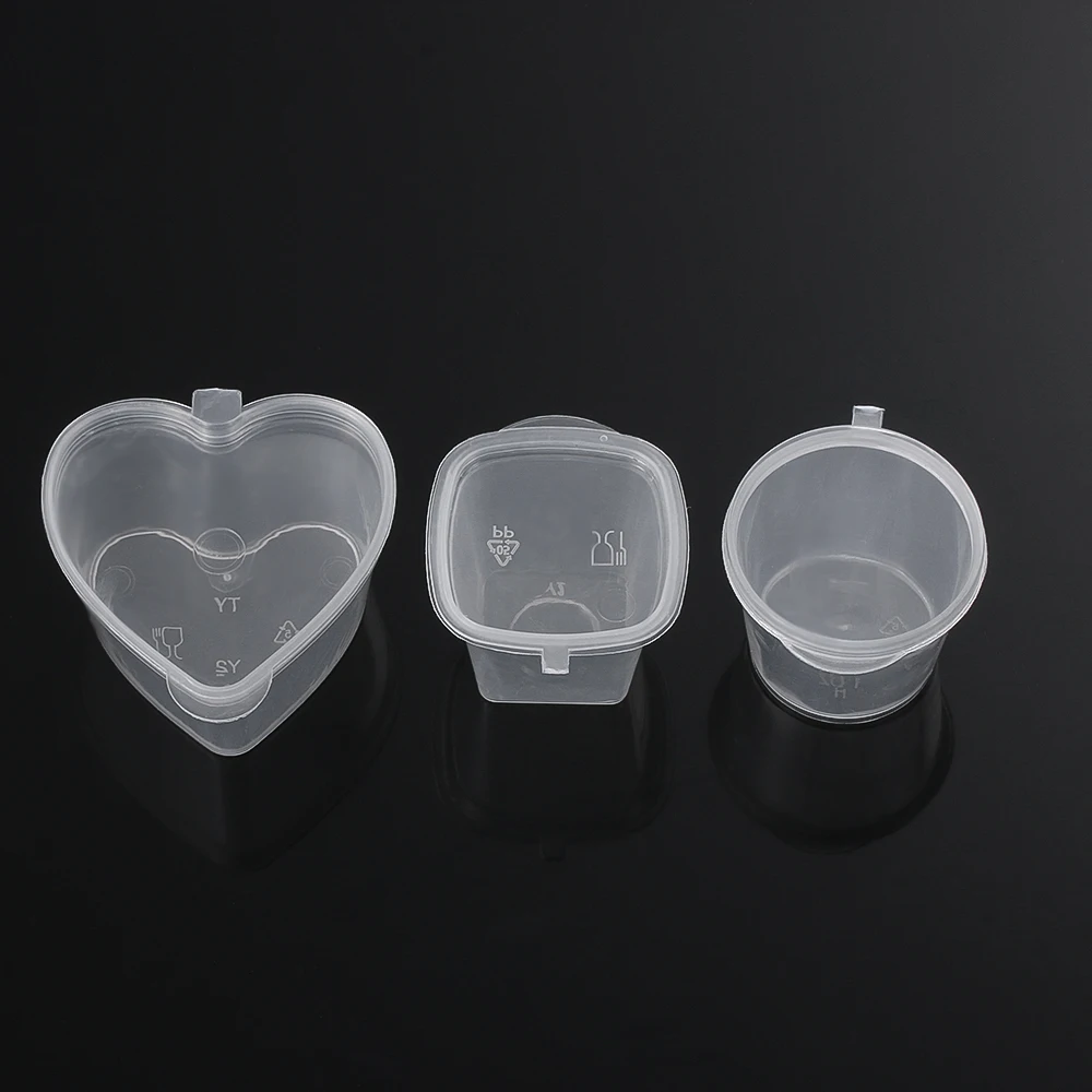 25 шт. одноразовые пластиковые контейнеры для пигментной краски с крышками на