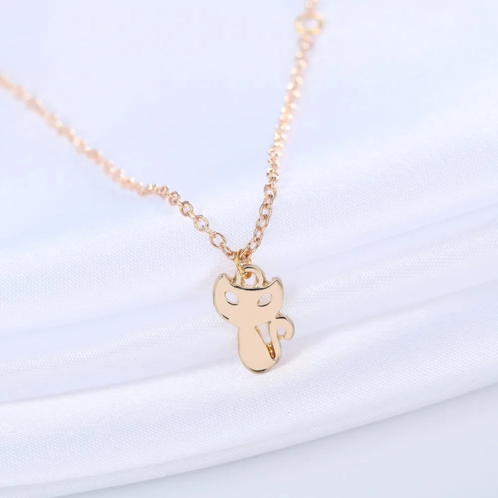 Chandler ожерелья с котом для женщин лапа кристальной жемчужной глазурью котенка