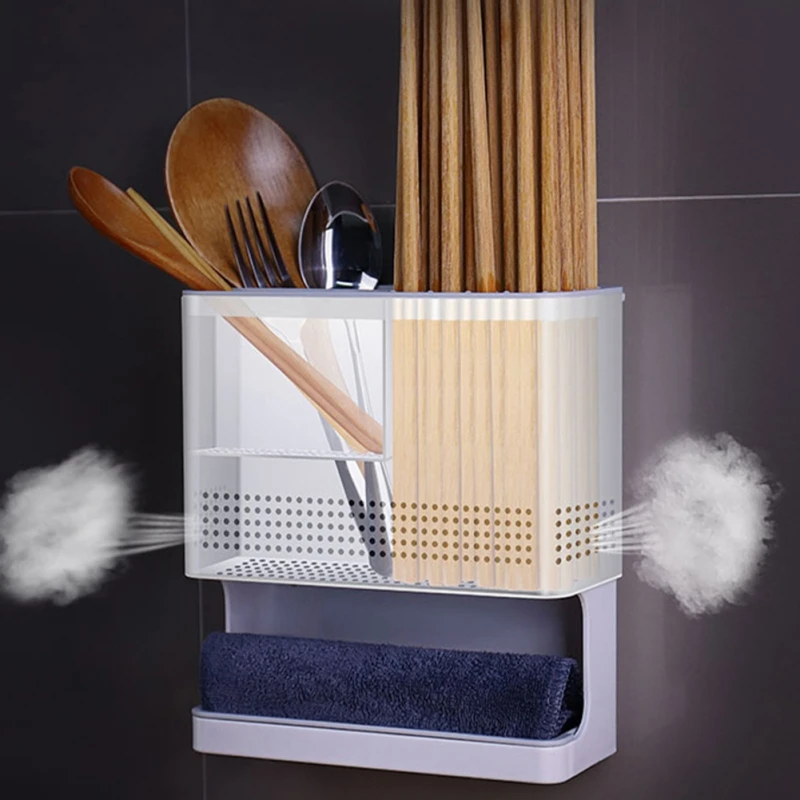 

Chopsticks Storage layer Chopstick Spoon Fork Storage Kitchen Tableware Storage Holder Racks Home Decor Summer Accessories