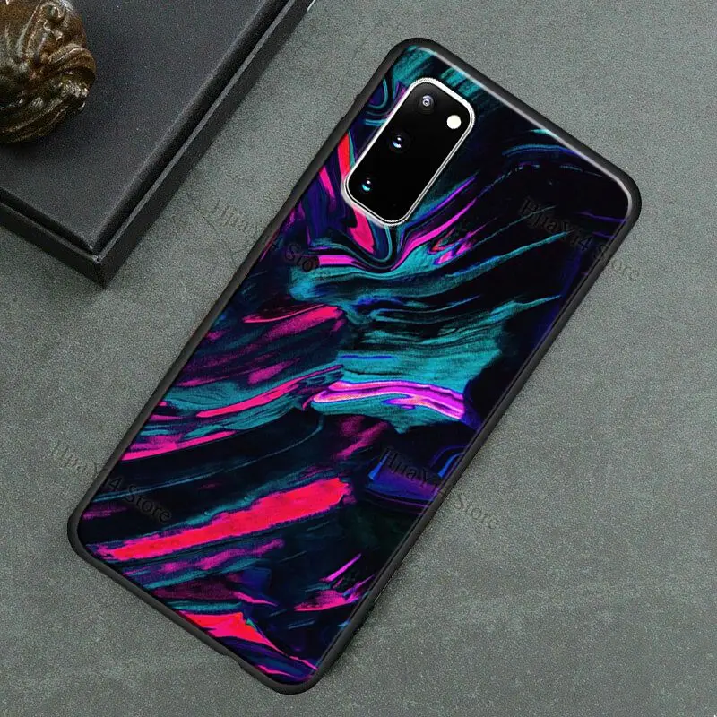 Неоновый мраморный чехол для Samsung Galaxy Note 10 Plus 20 Ultra 9 S8 S9 S10 S20 FE S21 | Мобильные