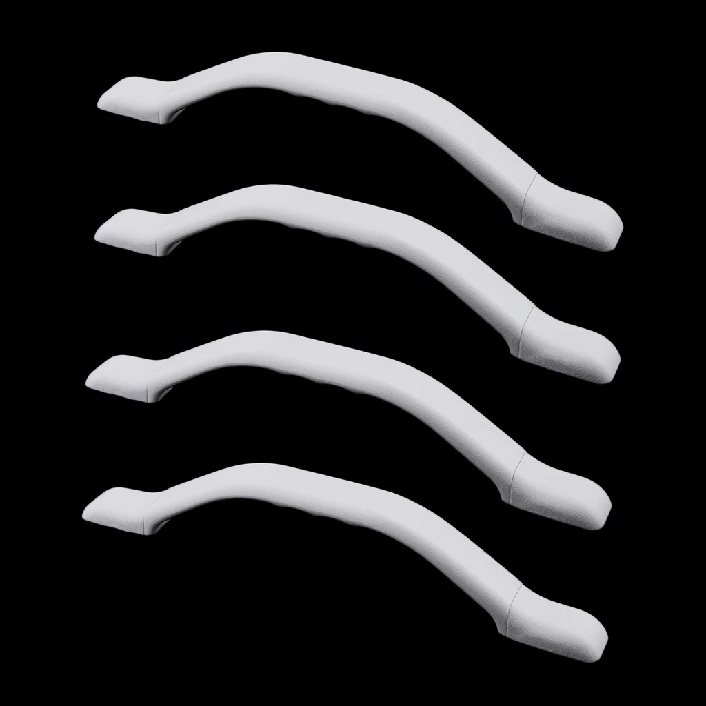 

4pcs 11" White Grab Rails Door Handrails For Marine Apartment RV Apartment