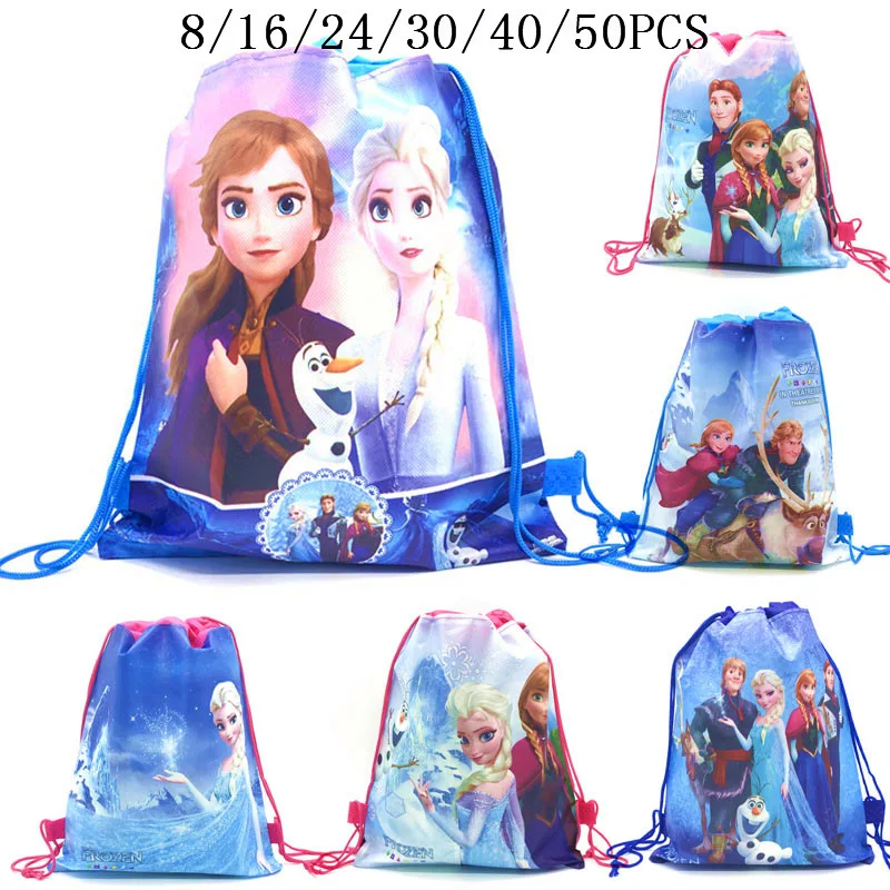 8/16/24/50 шт в наборе Disney Холодное сердце 2 Анна Эльза День рождения подарки нетканый