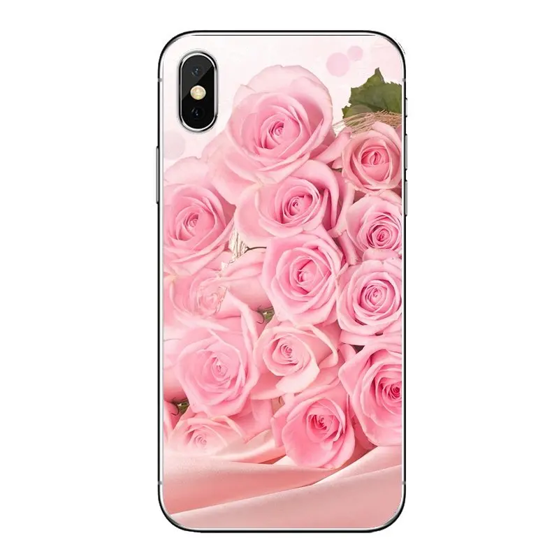 Для huawei P20 Lite Nova 2i 3i 3 GR3 Y6 Pro Y7 Y8 Y9 Prime 2018 2019 милые красные розовые розы цветок мягкие