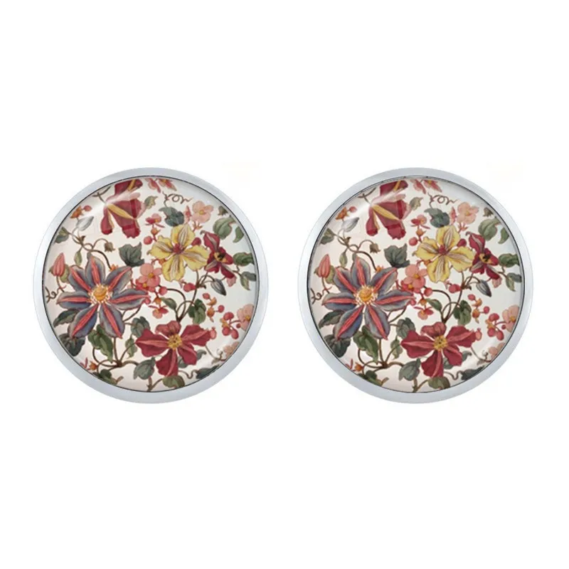 Новое модное платье с цветочным узором и серьги деревом жизни Ом Йога чакра