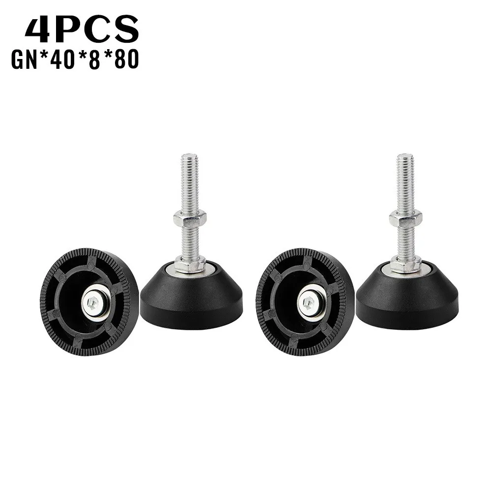 

4 Pack Weight Rated Adjustable Feet M8x80mm, Articulating Base, Heavy Duty Feet Black This Helps To Promote A Strong Product