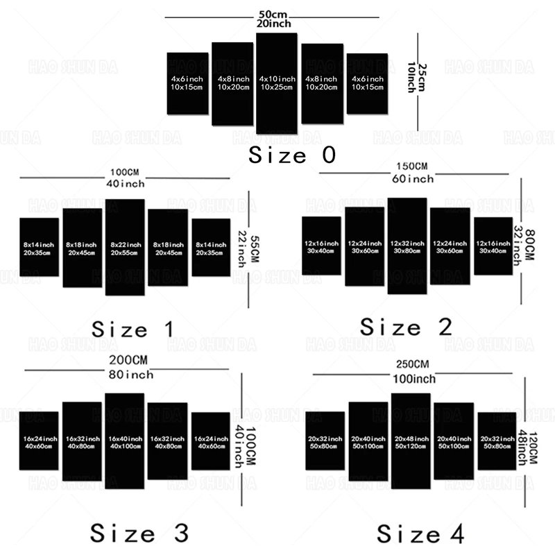 5 шт. Будда холст настенная живопись для спальни Декор Современный Орхидея бамбук
