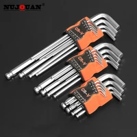 9 pcs allen wrench metric wrench inch wrench l wrench size allen key short arm tool set easy portable auto bicycle repair tools