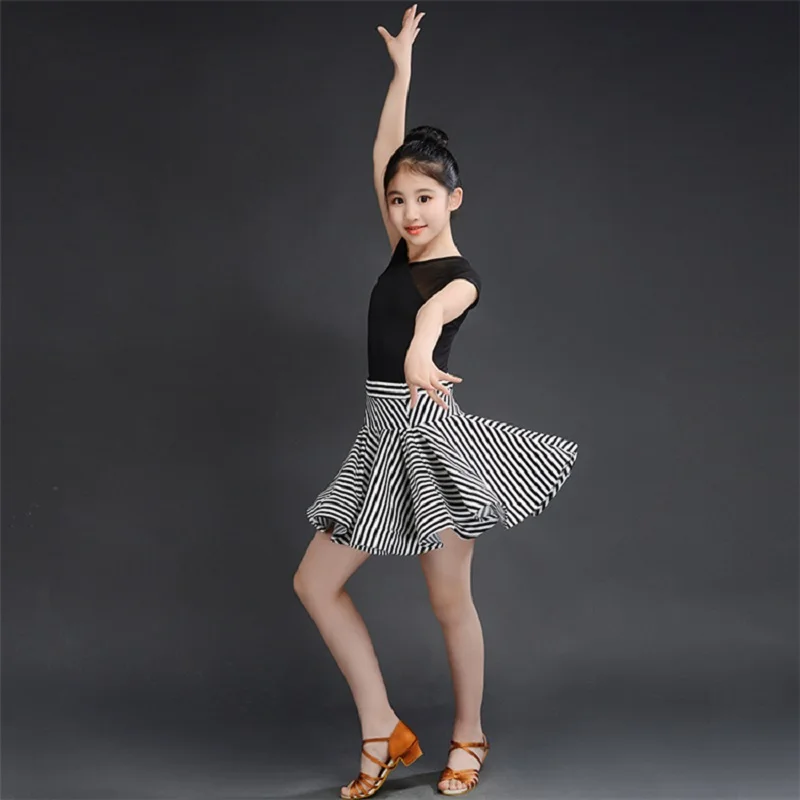 Модный костюм для латинских танцев Детская одежда танго ча румбы Одежда бальных