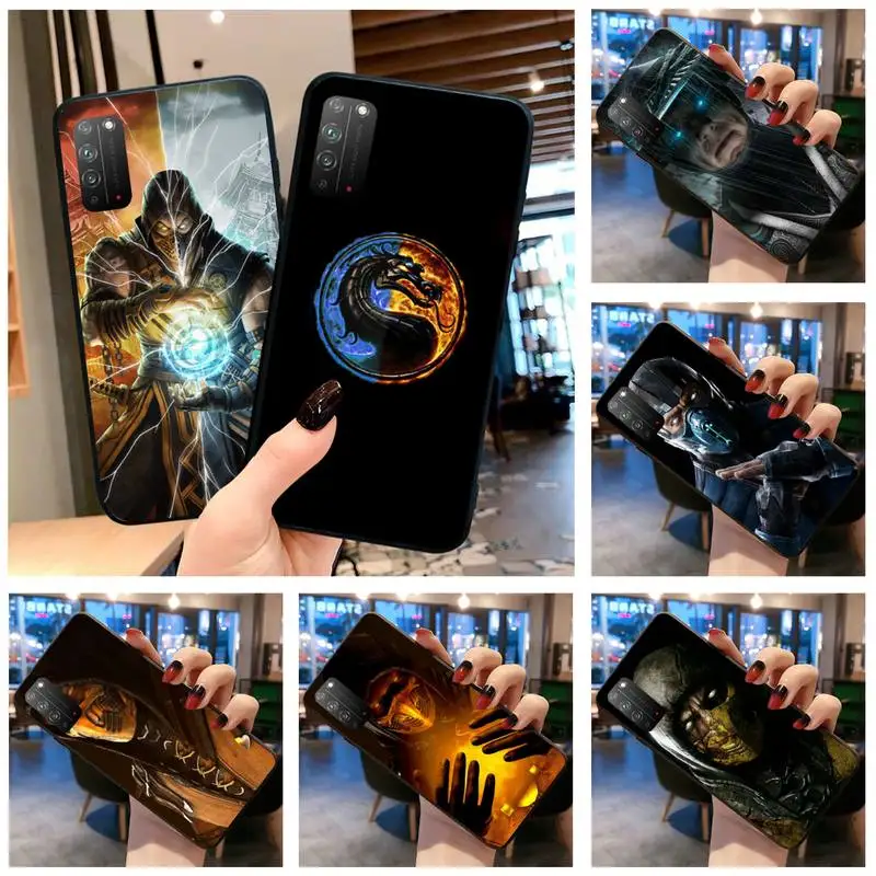 Популярный черный чехол Dabieshu для сотового телефона с игрой Mortal Kombat Huawei Honor 30 20 10 9 8