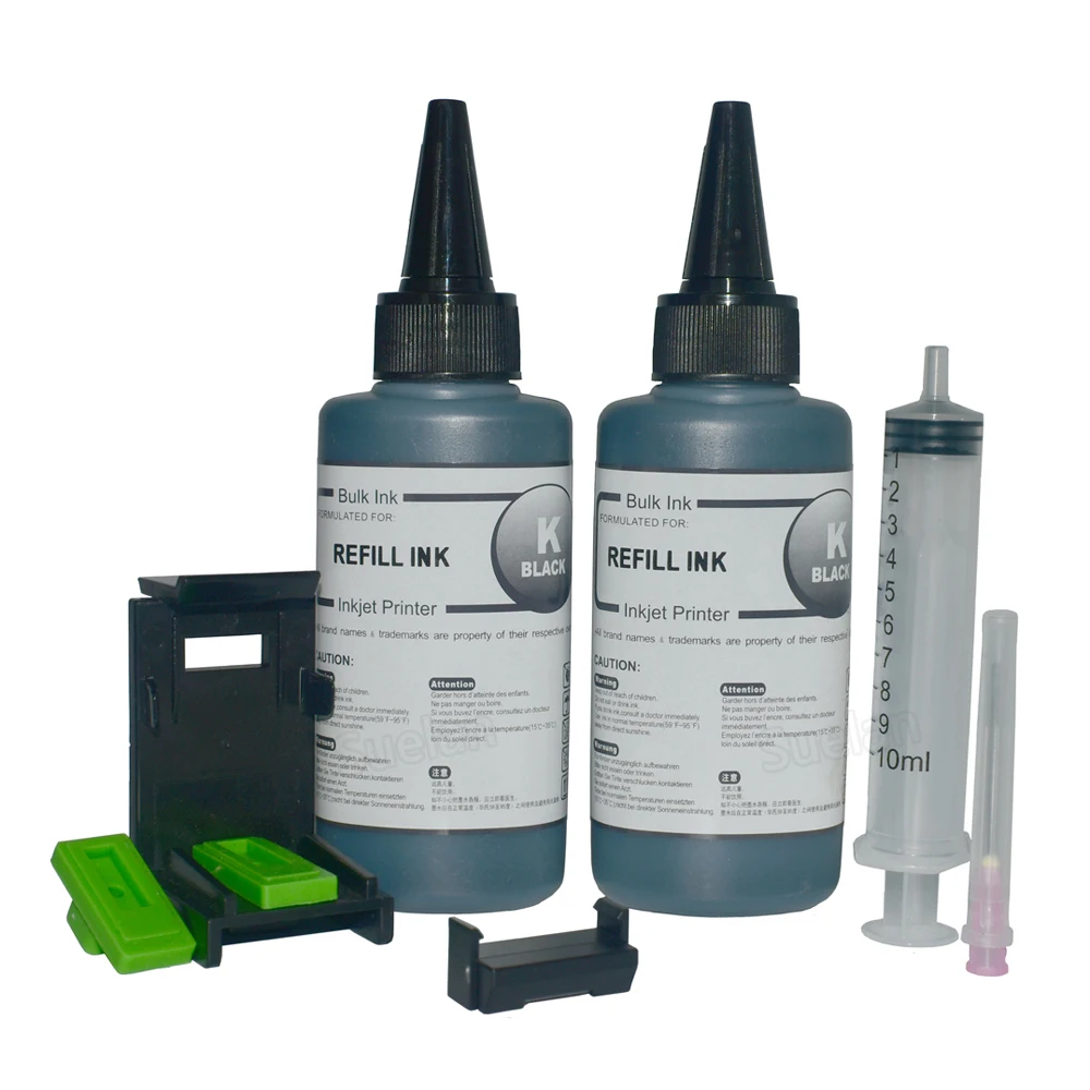 PG 445 XL Универсальный Набор для заправки черных чернил Canon Pixma MG 2540 2540S 2440 2940 MX494