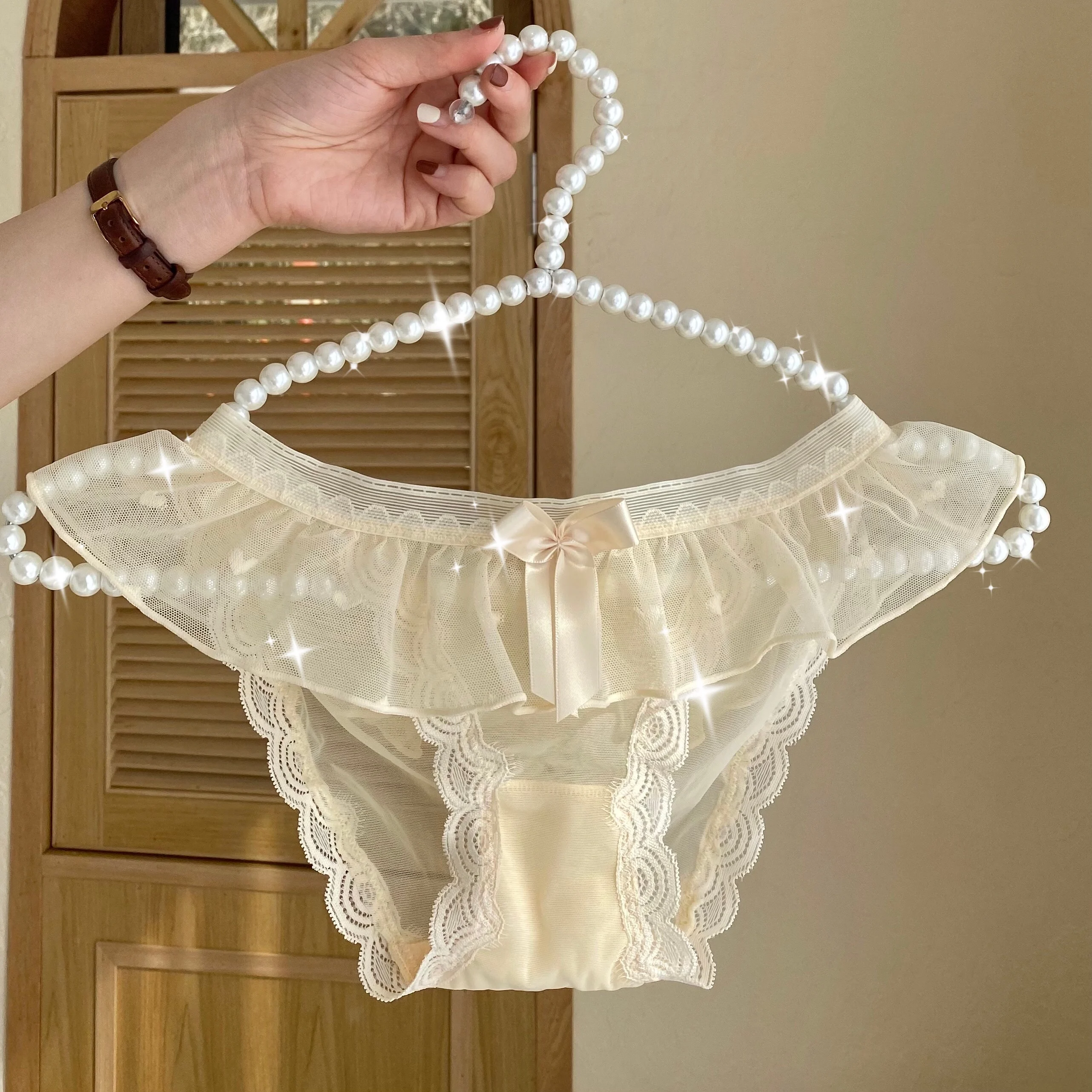Симпатичные трусики для женщин сексуальное кружевное дышащее мягкое нижнее