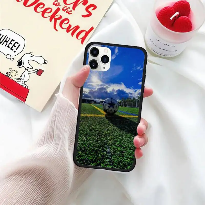 

Football Field Phone Case For iphone 5S 6S 7 8 11 12 XR XS SE Plus Pro ProMax Cover Fundas Coque