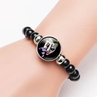 Браслет с акриловыми бусинами Dark Heath Ledger Joker, стеклянный браслет для мужчин, женщин, мальчиков, детей, ночная мода, хип-хоп, бижутерия, Прямая поставка