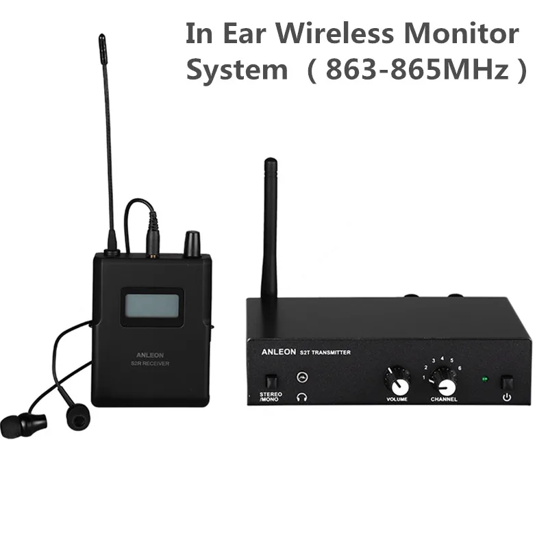 Беспроводная внутриканальная система мониторинга для ANLEON S2 UHF Stereo IEM сцены 863-865