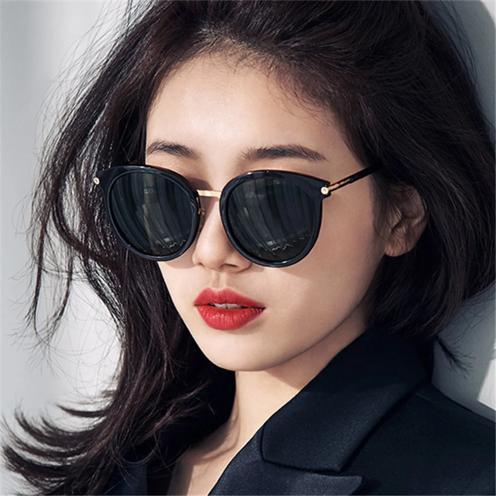 

Mirror Reflective Cat Eye Sunglasses For Women Men Vintage Gradient Lens Round Sun Glasses Classic Outdoor Driving Oculos De Sol