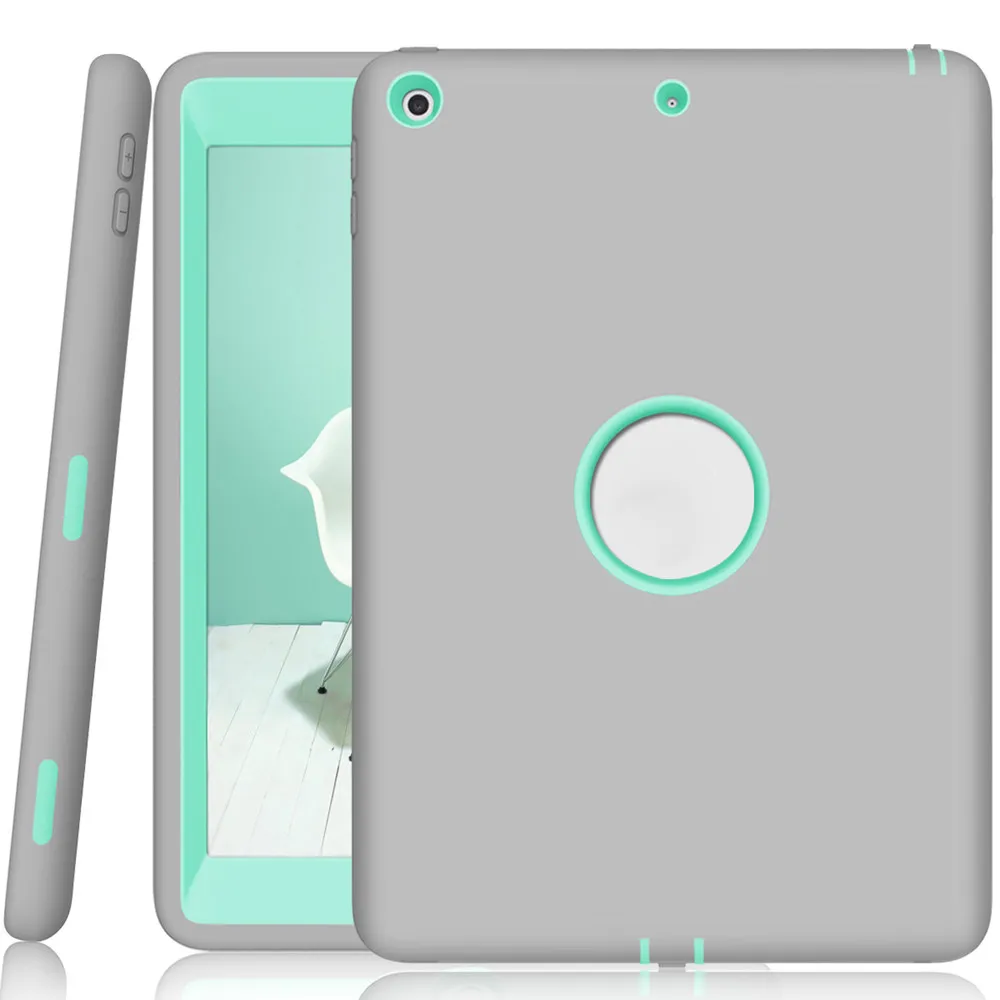 Tablet Case Cover For iPad 9.7 2017/2018 Shockproof Hard Rubber Hybrid Guard Cases Covering Pad Phones Cases-L823 | Компьютеры и офис