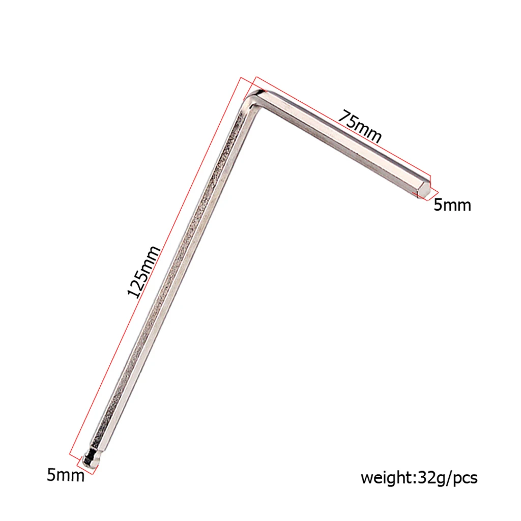 2 шт Гитара Анкерный стержень ключ дюймовый стандарт шестигранный 4 мм 5 шаровое