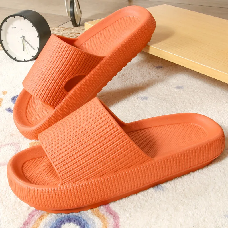 

Women Thick Platform Slippers Summer Beach Eva Soft Sole Slide Sandals Leisure Men Ladies Indoor Bathroom Anti-slip Shoes