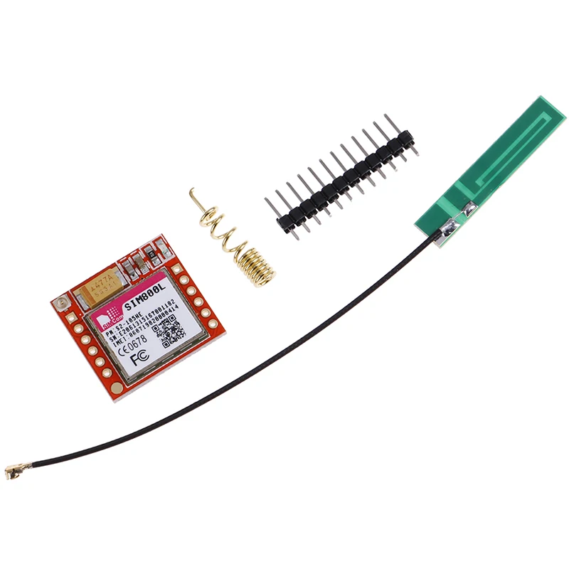 

SIM800L GPRS GSM Module MicroSIM Card Core Wireless Board Quad-band TTL Serial Port With Antenna for Mini Smallest