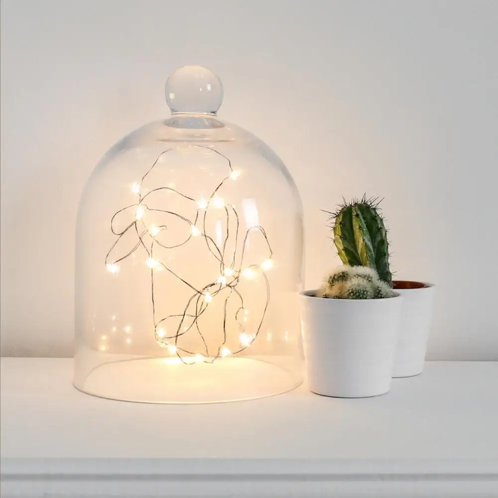 Feimefeiyou 30 LED Звездная гирлянда для батареи световая микро светодиодная прозрачная