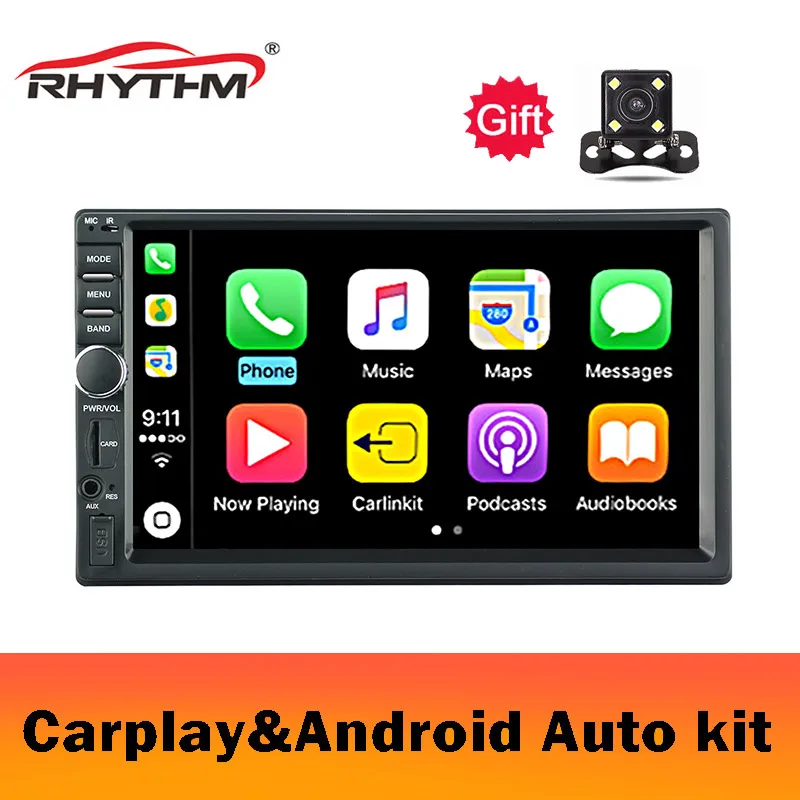 Универсальная Автомобильная Мультимедийная система 2DIN 7 дюймов с carplay android