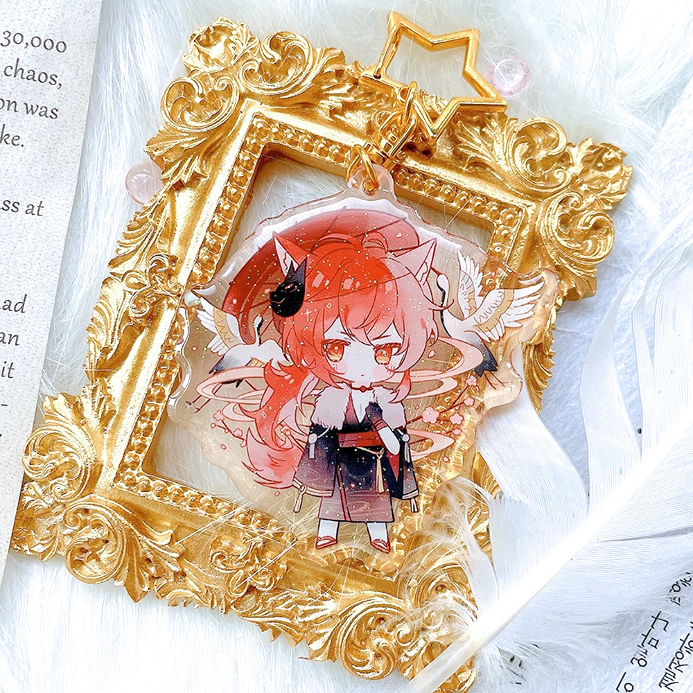 

Кимоно с брелоком для ключей Genshin, оригинальное кимоно Doujin, каэдехара, казуха, Бааль, разбавленная модель, блестящая Подвеска для косплея