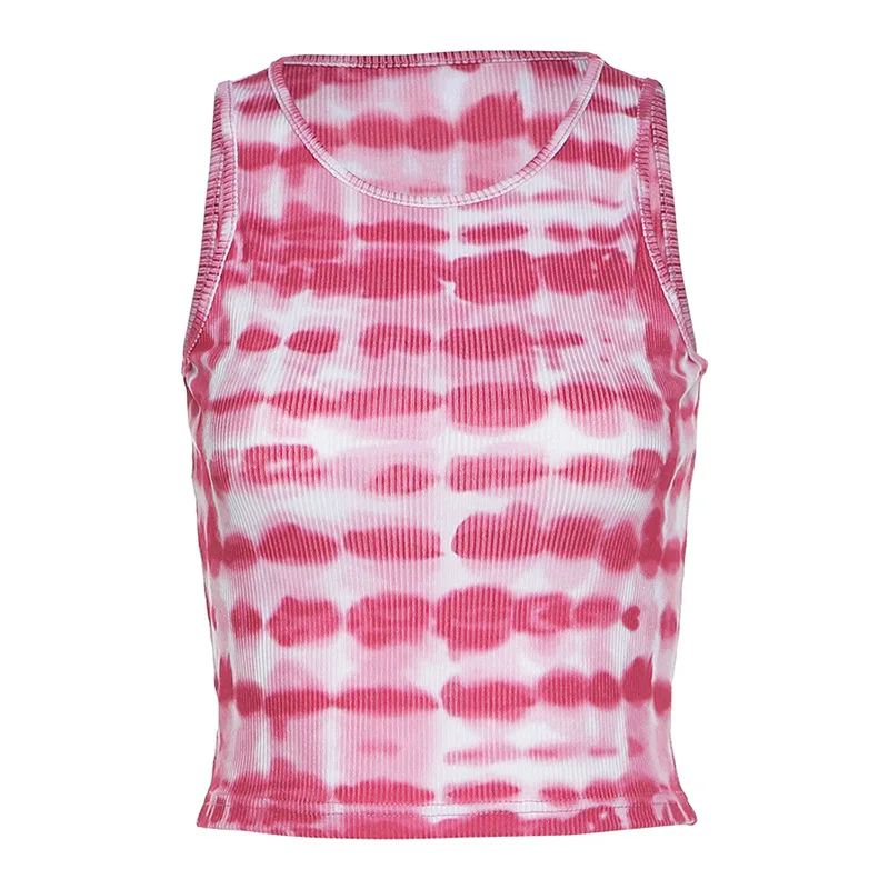 

Women Girl Summer Color Summer Tee High collar fashion vest