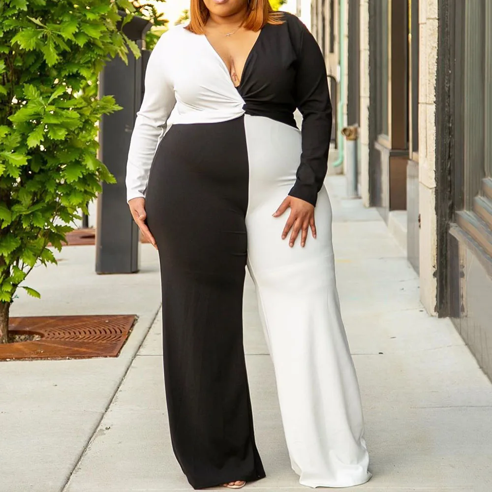 Повседневные свободные широкие брюки Мягкие Лоскутные женские комбинезоны