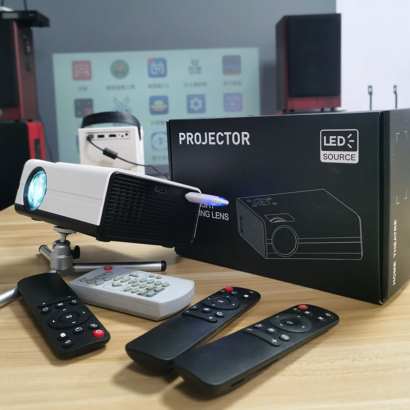 

Mini Projector Screen 4K Full HD Portable Android Wifi BT Beamer for Home Theater Cinema Movie Game Video LED Projectors