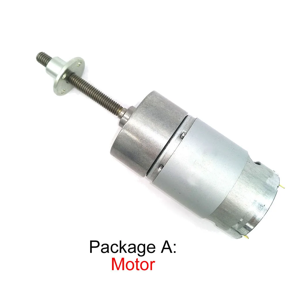 12V Micro Electirc Motor Long Shaft DC 6V Threaded For DIY parts JGB37-555 with Flange | Обустройство дома