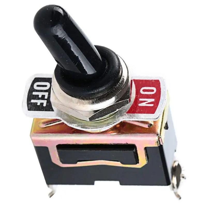 Сверхмощный Кулисный тумблер 10A 125V SPST 2 Pin ВКЛ/ВЫКЛ переключатель металлическая