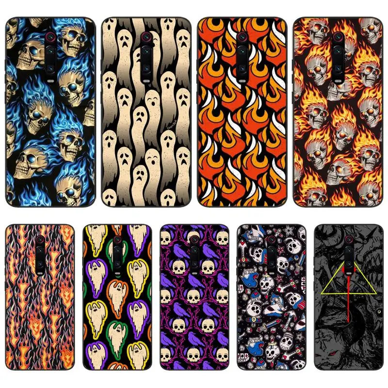 Симпатичный чехол для телефона LJHYDFCNB Ghost fire Bling Redmi S2 5A 5 5Plus 6 6Pro 6A 4X 7 7A | Мобильные